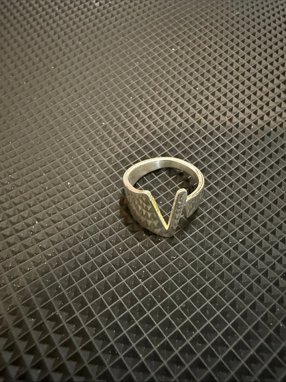 Aimee Designs 925 Women’s V-Notch Ring in Silver Tone - Modern Minimalist